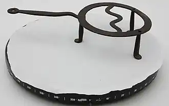 Circle trivet with three legs