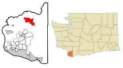 Location of Amboy, Washington