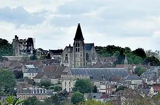 The church and town centre in Clermont
