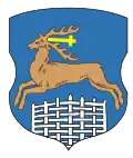 Saint Hubert's Deer, the coat of arms of the city of Grodno, Belarus