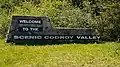 Welcome sign just before Coal Brook.