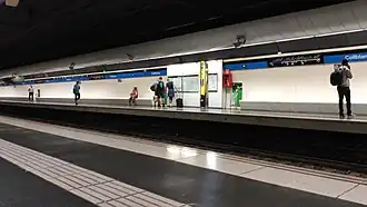 Another view of the Line 5 platforms