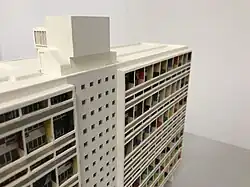 Le Corbusier's 1958 model for Unité d'habitation "Typ Berlin"
