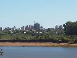 Concordia skyline as seen from the Uruguayan city of Salto