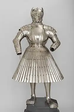 Costume armour with steel skirt