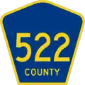 County Route 522 marker