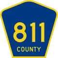 State Road 811 and County Road 811 marker
