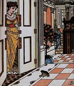 Image 58Walter Crane's chromolithograph illustration for The Frog Prince, 1874. (from Children's literature)