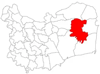 Location in Tulcea County