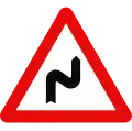 Double curve first to the right