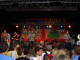 Cursive performing at the 2007 Siren Music Festival