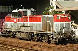 A Class DE10-1500 diesel-hydraulic locomotive in December 2009