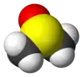 Spacefill model of dimethyl sulfoxide