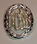 German Sports Badge lapel pin in silver as awarded by the German Olympic Sports Federation