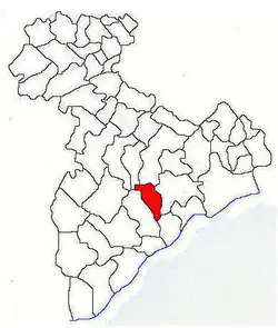Location in Giurgiu County