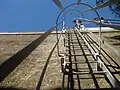 The dam's utility ladder.
