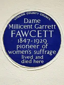Blue plaque, Gower Street, Bloomsbury