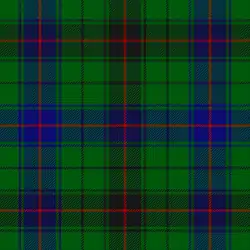 Multiple checks – Davidson, a green ground with equal blue and black bands, then with red, blue, and black over-checks.