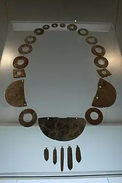 Jade necklace, dated between 3500 and 2600 BC