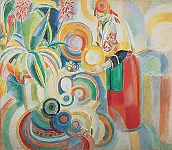 Robert Delaunay, 1916, Portuguese Woman, oil on canvas, 135.9 × 161 cm, Columbus Museum of Art