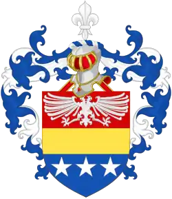 Arms of the Dewandre family, originally from Liège.