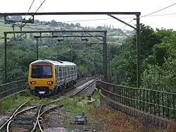 A Class 323 EMU crossing the viaduct in 2008