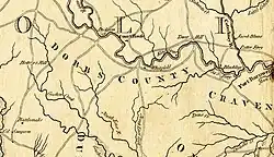 Dobbs County from a 1775 map of North Carolina