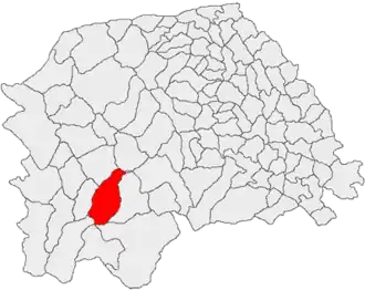 Location in Suceava County