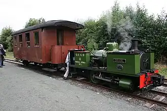 Dougal and train