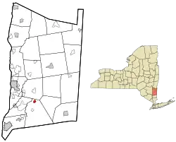Location of Hillside Lake, New York