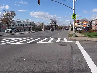 Looking west along Astoria Boulevard in East Elmhurst