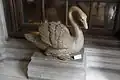 Swan statue.