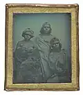 Douglas T. Kilbum British 1811–1871, worked in Australia from 1846 Group of Koori Women 1847 daguerreotype 7.5 x 6.5 cm National Gallery of Victoria, Melbourne Purchased, 1999 (2004.63)