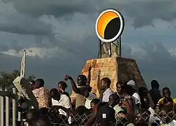 An eclipse monument in Pakwach, Uganda