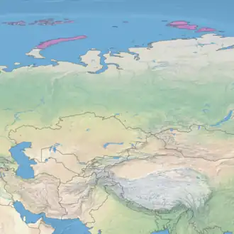 Ecoregion territory (in purple)