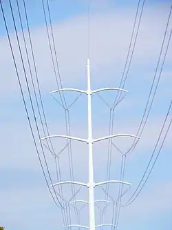 A double-circuit line