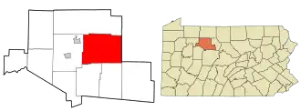 Location in Elk County and the U.S. state of Pennsylvania.