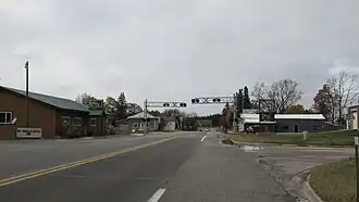 Looking northwest along M-32