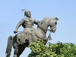 Statue of Shivaji opposite Gateway of India in South Mumbai