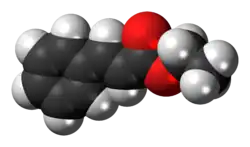 Ball-and-stick model of ethyl cinnamate