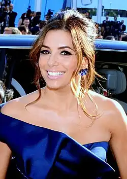 According to DNA testing, Eva Longoria's Mexican-American ancestry consists of 70% European, 27% Asian and Indigenous and 3% African origin.[176]