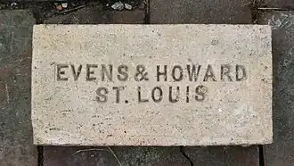 An Evens & Howard fire brick with very little deterioration