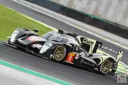 The No. 9 car entered by Lotus at the 2014 6 Hours of São Paulo