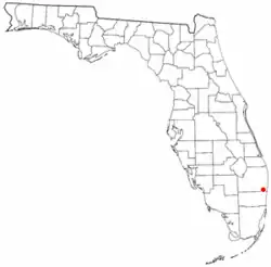 Location of Mission Bay, Florida