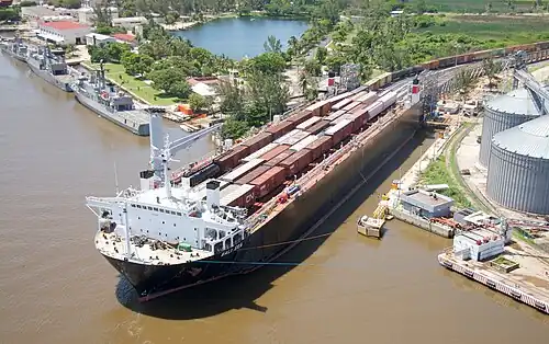 MV Bali Sea, a roll-on/roll-off train ferry operated between Coatzacoalcos and Mobile
