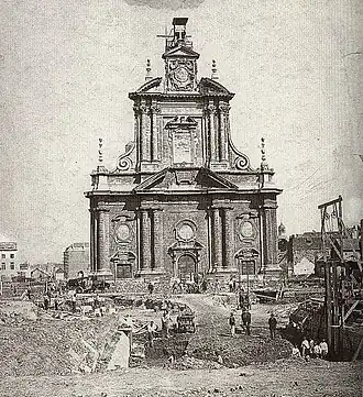 Façade of the Temple on the Place de Brouckère/De Brouckèreplein, 1867–1871