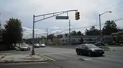 Looking south along Route 35