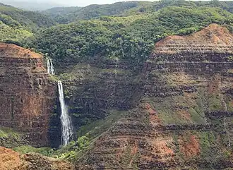Waipoʻo Falls at Waimea Canyon State Park