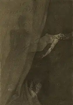 The Crimson Curtain (ca. 1887–93) heliogravure, aquatint and soft varnish (23.7 × 16.5 cm) Art Institute of Chicago