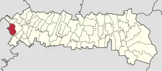 Location in Ialomița County